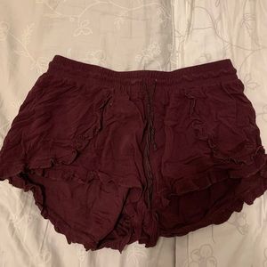 Burgundy Shorts